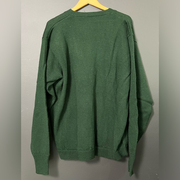 Vintage Warner Bros Studio Green Button Up Cardigan Bugs Bunny and Donald Duck - Picture 6 of 6